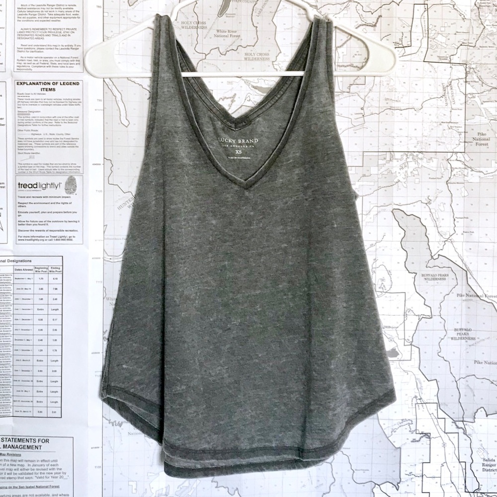 Lucky Brand Heather Grey Tank Top